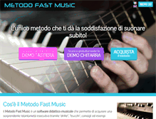 Tablet Screenshot of metodofastmusic.it